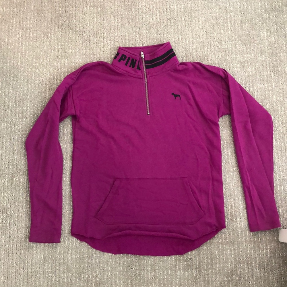 PINK quarter zip sweatshirt